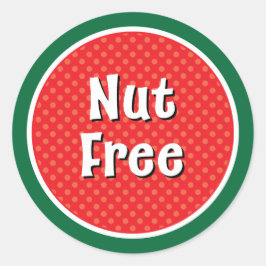 Holiday Nut Free Sticker