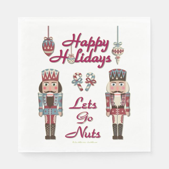 Holiday Nutcracker Lasse Nüsse Papier Napkins Serviette (Vorderseite)