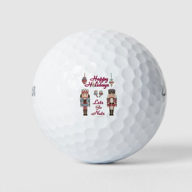 Holiday Nutcracker Lets Go Nuts Golfball (Vorderseite)