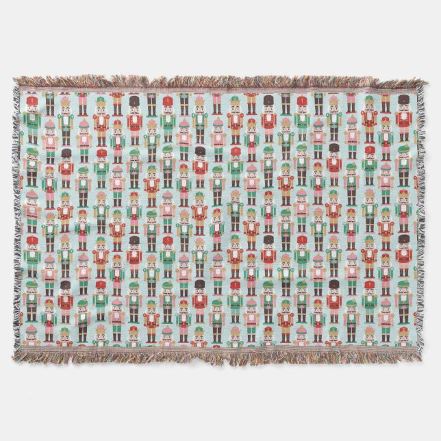 Holiday Nutcracker Throw Blanket Decke (Vorderseite)