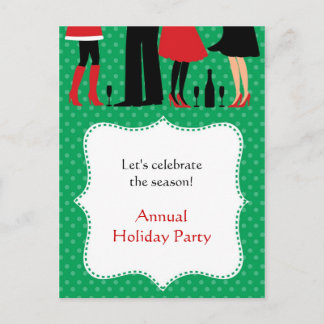Holiday Office Party Einladung Postkarte