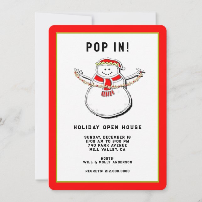 Holiday Open House Einladung (Vorderseite)