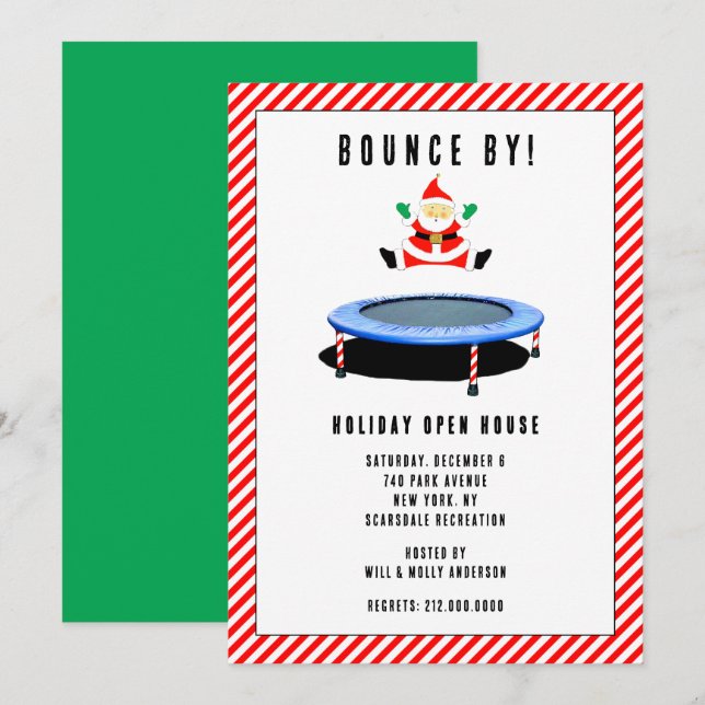 Holiday Open House Einladung (Vorne/Hinten)