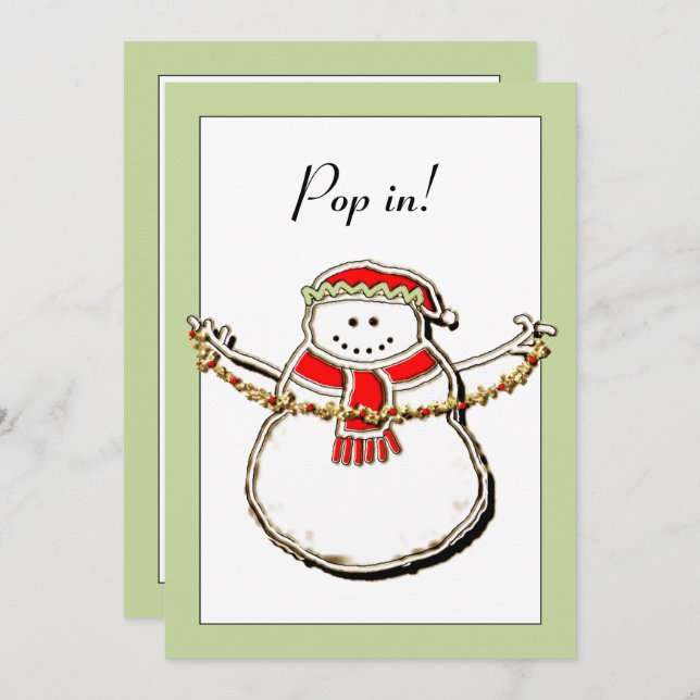 Holiday Open House Einladung (Vorne/Hinten)