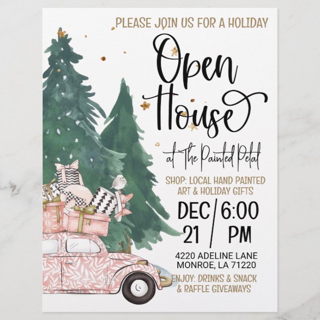 Holiday Open House Flyer (Vorne)