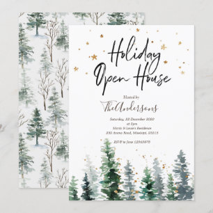 Holiday Open House Weihnachten Party Einladung