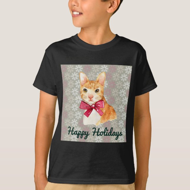 Holiday Orange Tabby T-Shirt (Vorderseite)