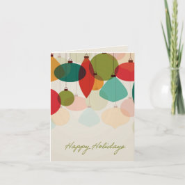 Holiday Ornaments Card Karte