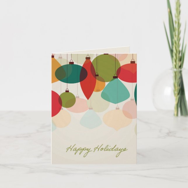 Holiday Ornaments Card Karte (Vorderseite)