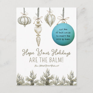 Holiday Ornaments EOS Lip Balm Geschenk Begleitkarte