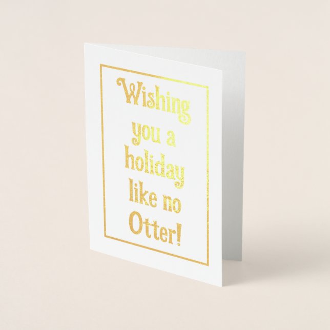 Holiday Otter Folienkarte (Vorderseite)
