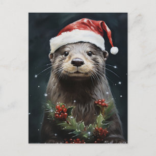 Holiday Otter Postkarte