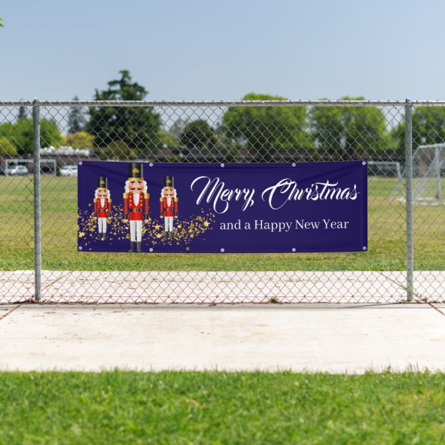Holiday Outdoor Banner Nutcracker (Insitu)