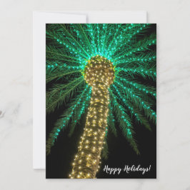 Holiday Palm Tree Holiday Card Feiertagskarte