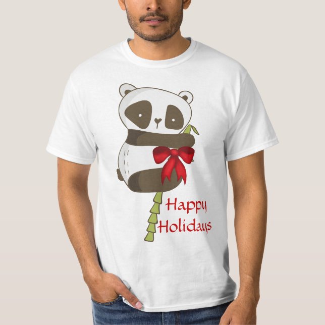Holiday Panda T-Shirt (Vorderseite)