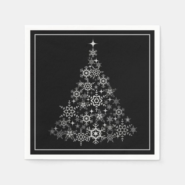 Holiday Paper Napkins Tree Serviette (Vorderseite)
