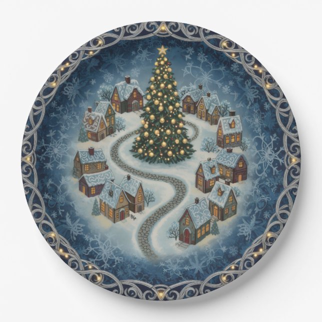 Holiday Paper Plates Pappteller (Vorderseite)