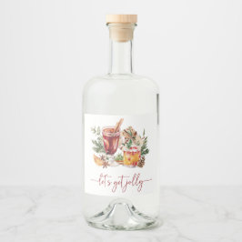 Holiday Party Alkoholflaschenetikett