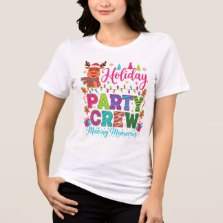 "Holiday Party Crew – Making Memories Tee" Tri-Blend Shirt