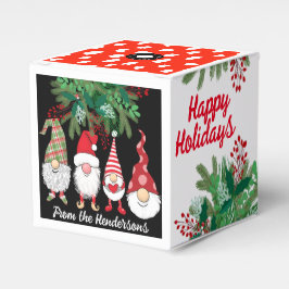 Holiday Party Gnome Gevor Box & Keepake Ornament Geschenkschachtel