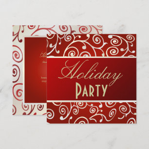 HOLIDAY PARTY INVITATION CUPCAKE WIRBEL EINLADUNG