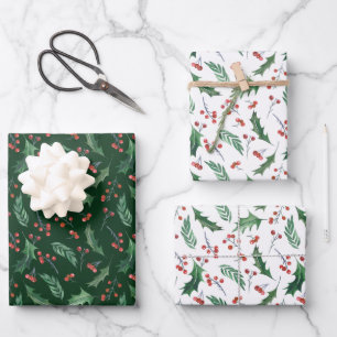 Holiday Pattern Geschenkpapier Set