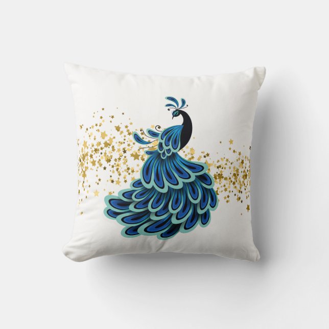 Holiday Peacock Pillow Kissen (Vorderseite)