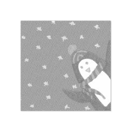 Holiday Penguin Gummistempel
