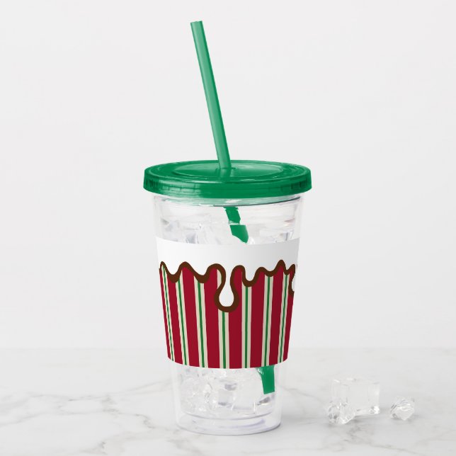 Holiday Peppermint Tumbler Acryltrinkbecher (Vorderseite Ice)
