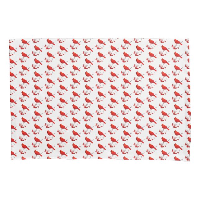 Holiday Pillowcase Red Kardinal Kissenbezug (Vorderseite)