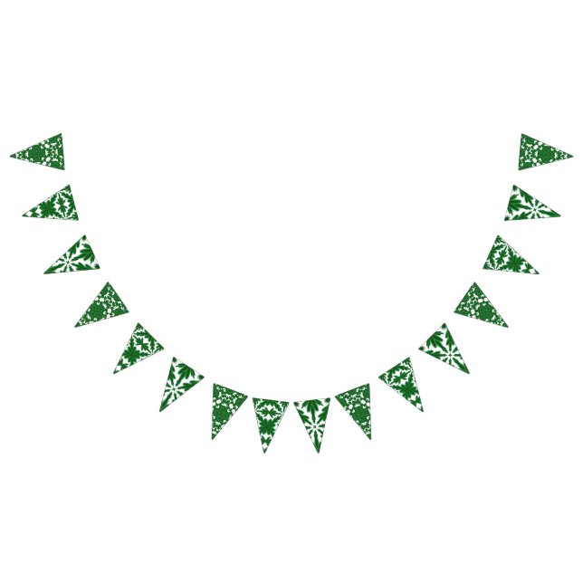 Holiday Pines Triangle Bunting Banner (Alle)
