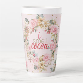 Holiday Pink Frohe Weihnachts Beaux Custom Message Milchtasse