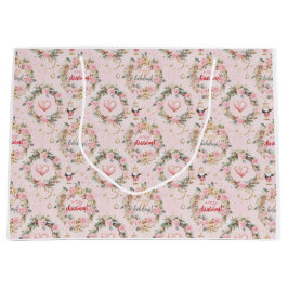 Holiday Pink Merry Nutcracker Beaux Custom Message Große Geschenktüte