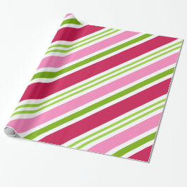 Holiday Pink Retro Candro Weihnachtswrapping Papie Geschenkpapier