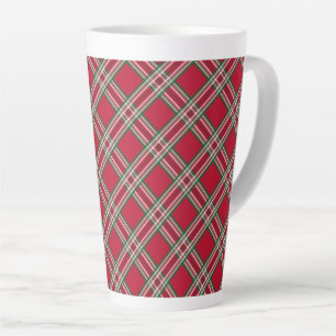 Holiday Plaid Latte Tasse