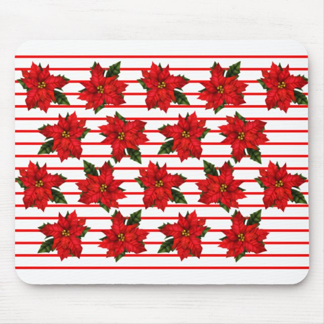 Holiday Poinsettias Mousepad (Vorne)