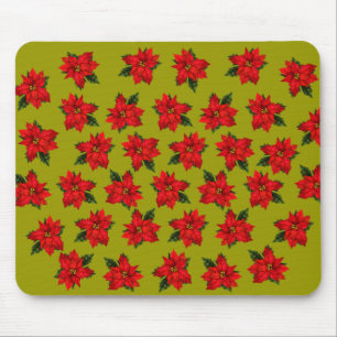 Holiday Poinsettias Mousepad