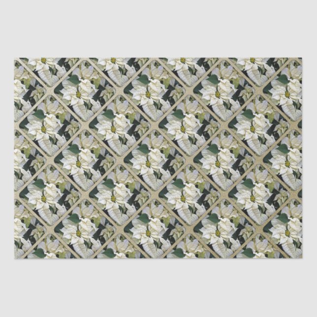 Holiday Pointsettia Seidenpapier (Vorderseite)