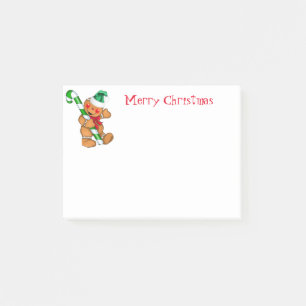 Holiday Post it Notes-Gingerbread Man Post-it Klebezettel