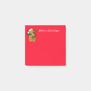 Holiday Post it Notes-Gingerbread Man Post-it Klebezettel
