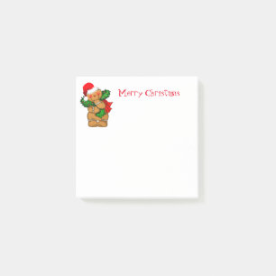 Holiday Post it Notes-Gingerbread Man Post-it Klebezettel