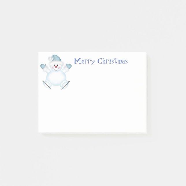 Holiday Post it Notes-Snowman Post-it Klebezettel (Vorderseite)