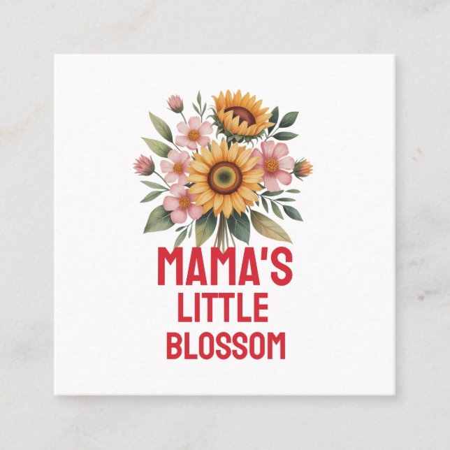 Holiday Postcard Quadratische Visitenkarte (Vorderseite)