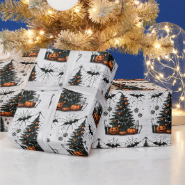 Holiday Pumpkin Tree Geschenkpapier