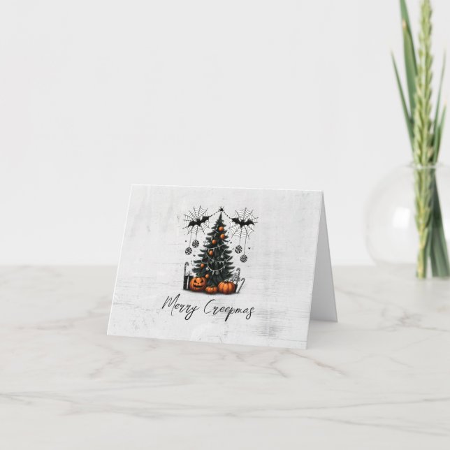 Holiday Pumpkin Tree Karte (Vorderseite)