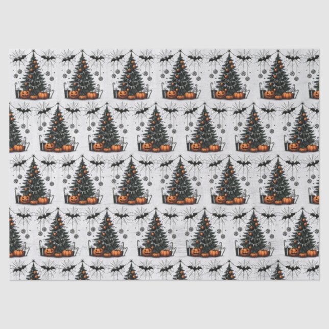 Holiday Pumpkin Tree Seidenpapier (Vorderseite)