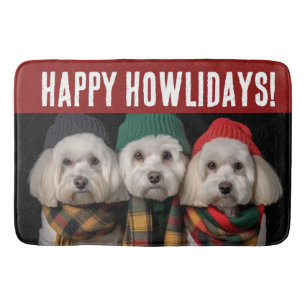 Holiday Pups Badematte