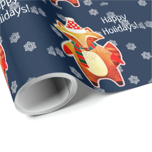 Holiday Raccoon Geschenkpapier