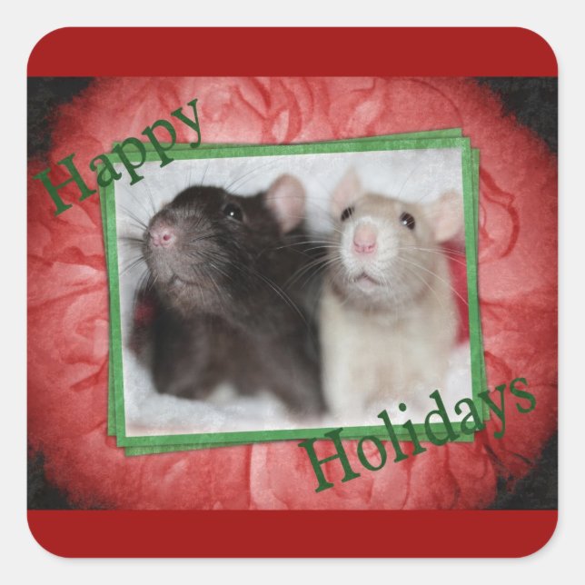 Holiday Rat Stickers (Vorderseite)