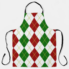 Holiday Raute Allover Print Schürze